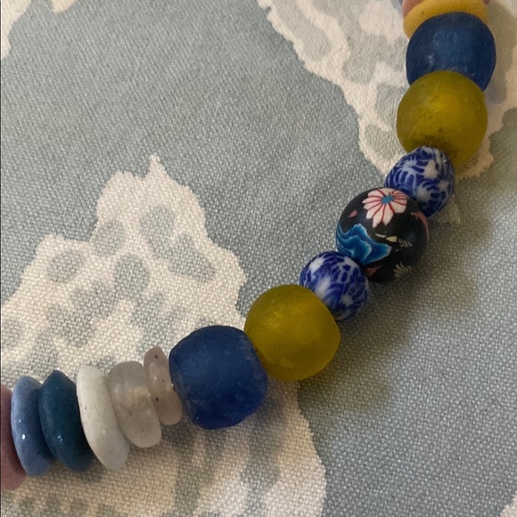 Colorful Beaded handmade choker necklace OS - Picture 3 of 6